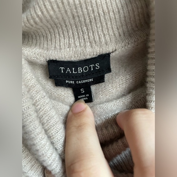 Talbots pure cashmere turtleneck sweater size S - Picture 4 of 9